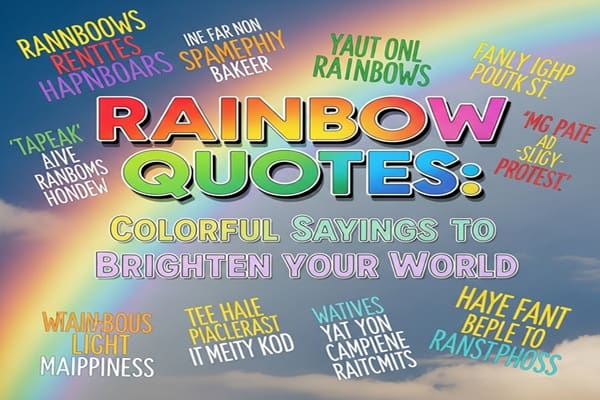 300+ Rainbow Quotes: Colorful Sayings to Brighten Your World