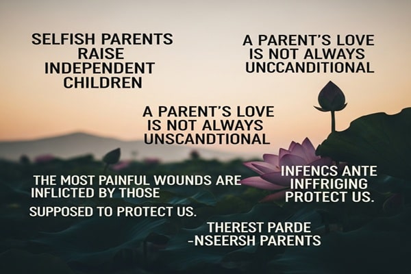 Selfish Parents Quotes: Finding Healing Through Powerful Words