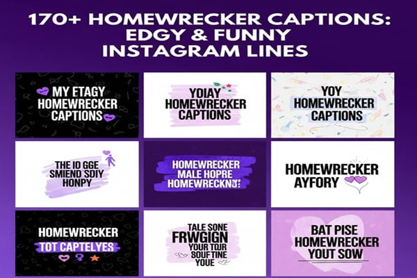 170+ Homewrecker Captions: Edgy & Funny Instagram Lines