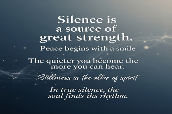 200+ Silence Quotes Powerful Sayings for Peace & Strength