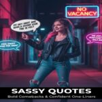255+ Sassy Quotes: Bold Comebacks & Confident One-Liners