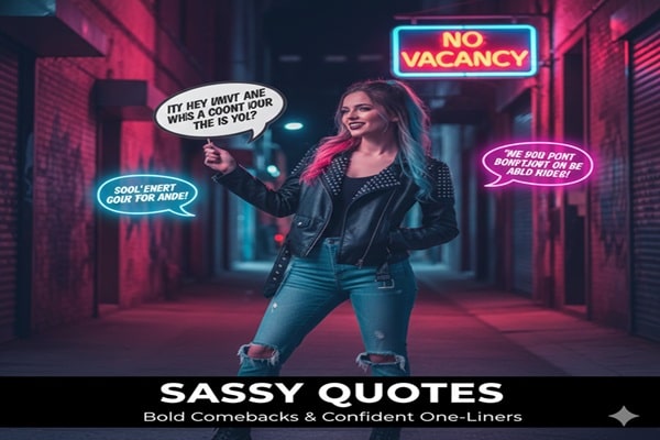 255+ Sassy Quotes: Bold Comebacks & Confident One-Liners