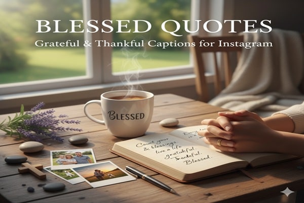 450+ Blessed Quotes: Grateful & Thankful Captions for Instagram